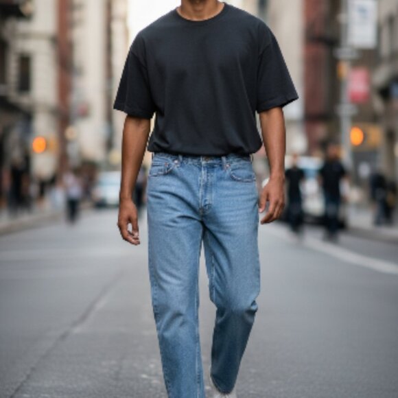 Levi’s 550 Men’s Relaxed Fit Jeans W40 L32 Light Wash - Picture 2 of 9